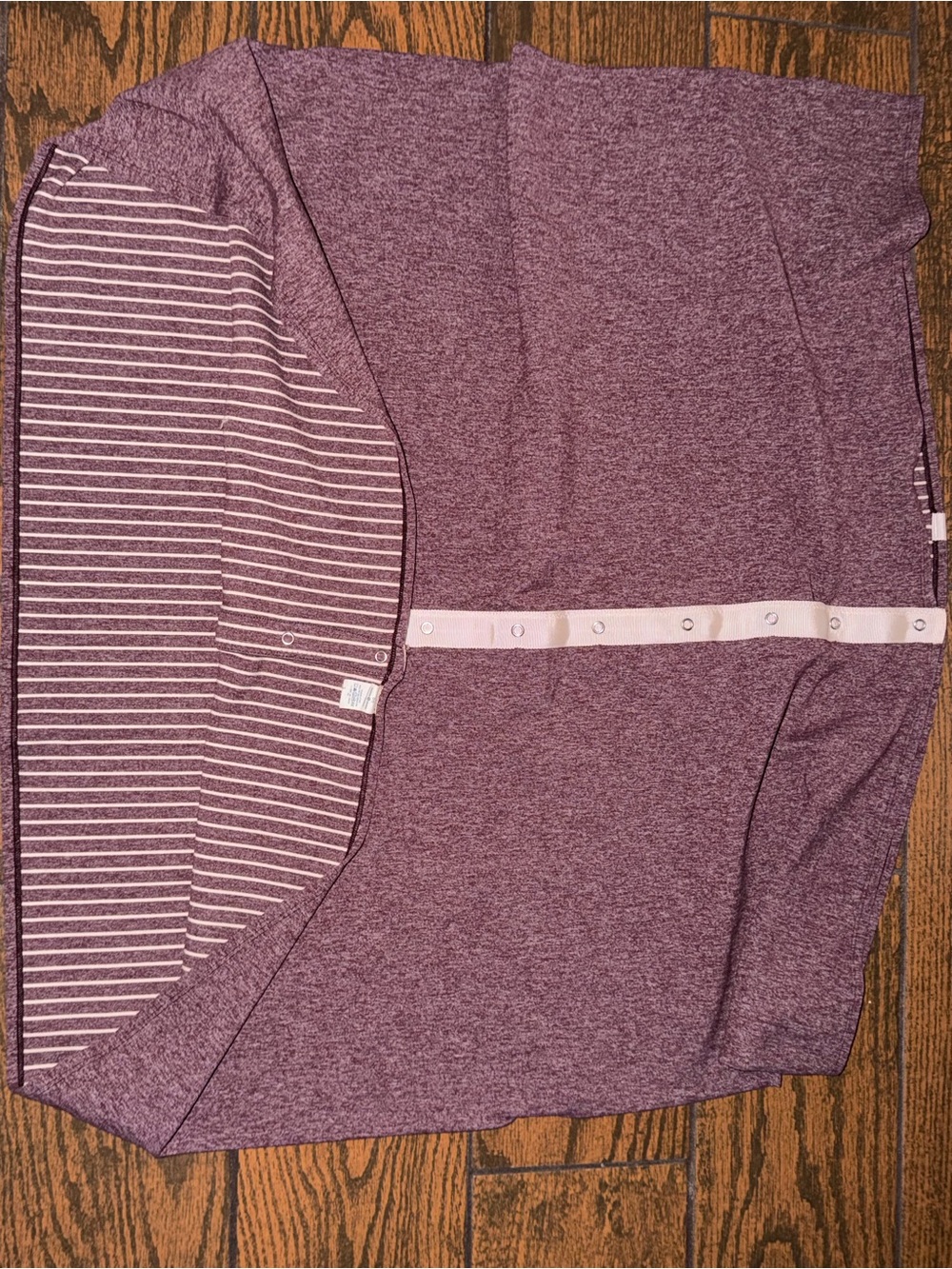 lululemon athletica Heathered Plum Snap-Front Nursing Top